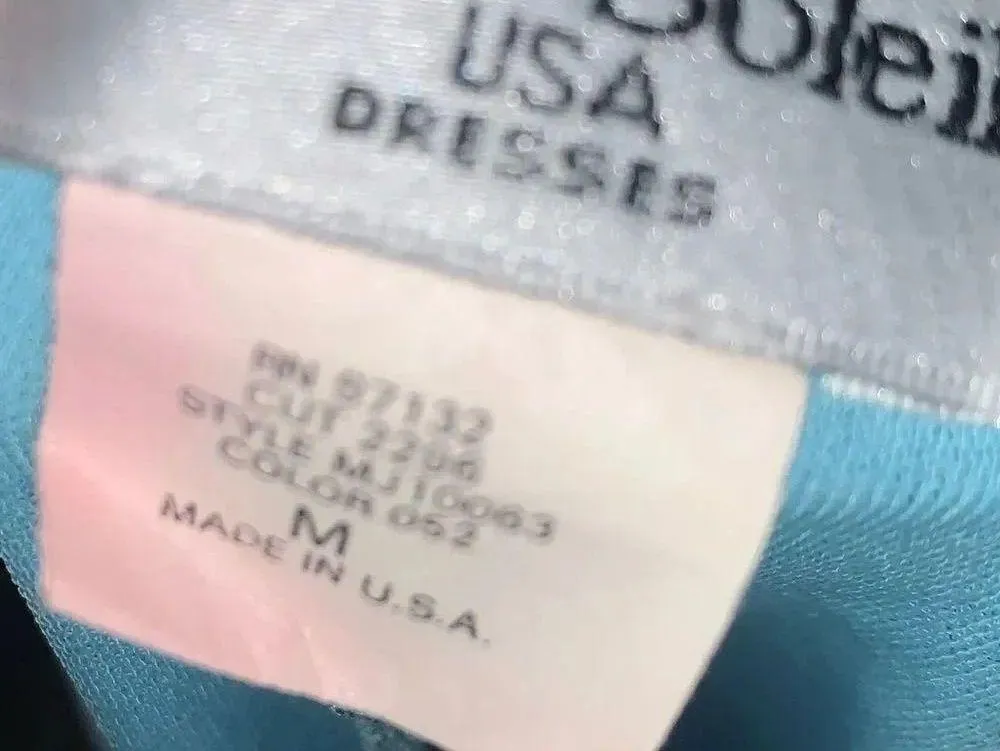 Y2k fitted aquamarine dress Size M - Image 2