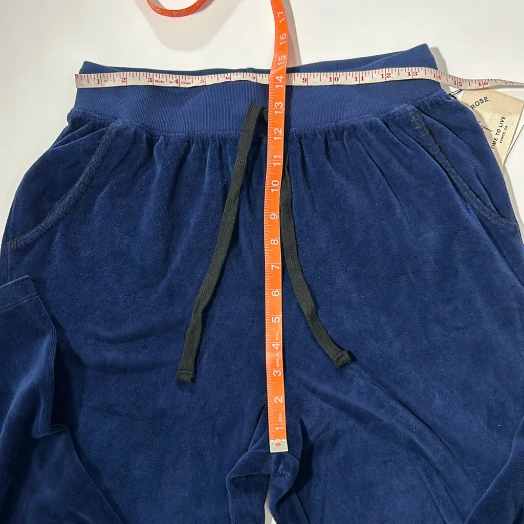 Electric & Rose Velour Sweatsuit Blue Medium NWT - Image 9