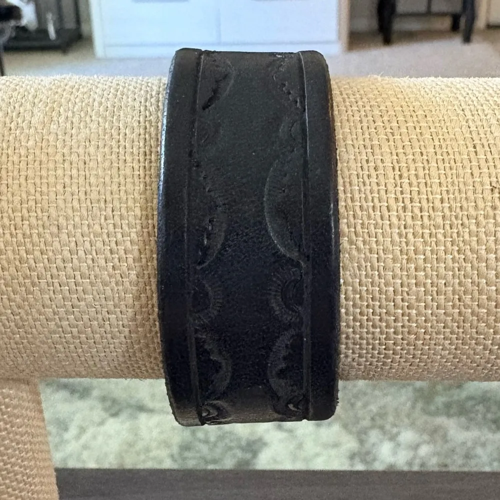 Brown Leather Snap Bracelet - Image 2