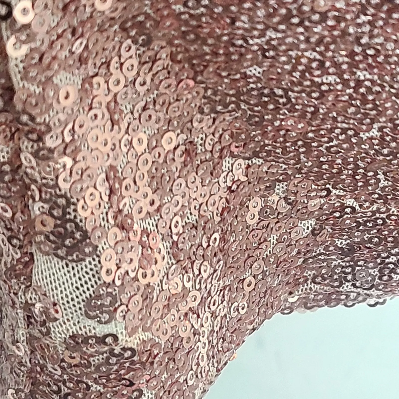 Torrid Rose Gold Sequin Wide Leg High Rise Pants Pull On Champagne 1R‎ NYE Party - Image 4