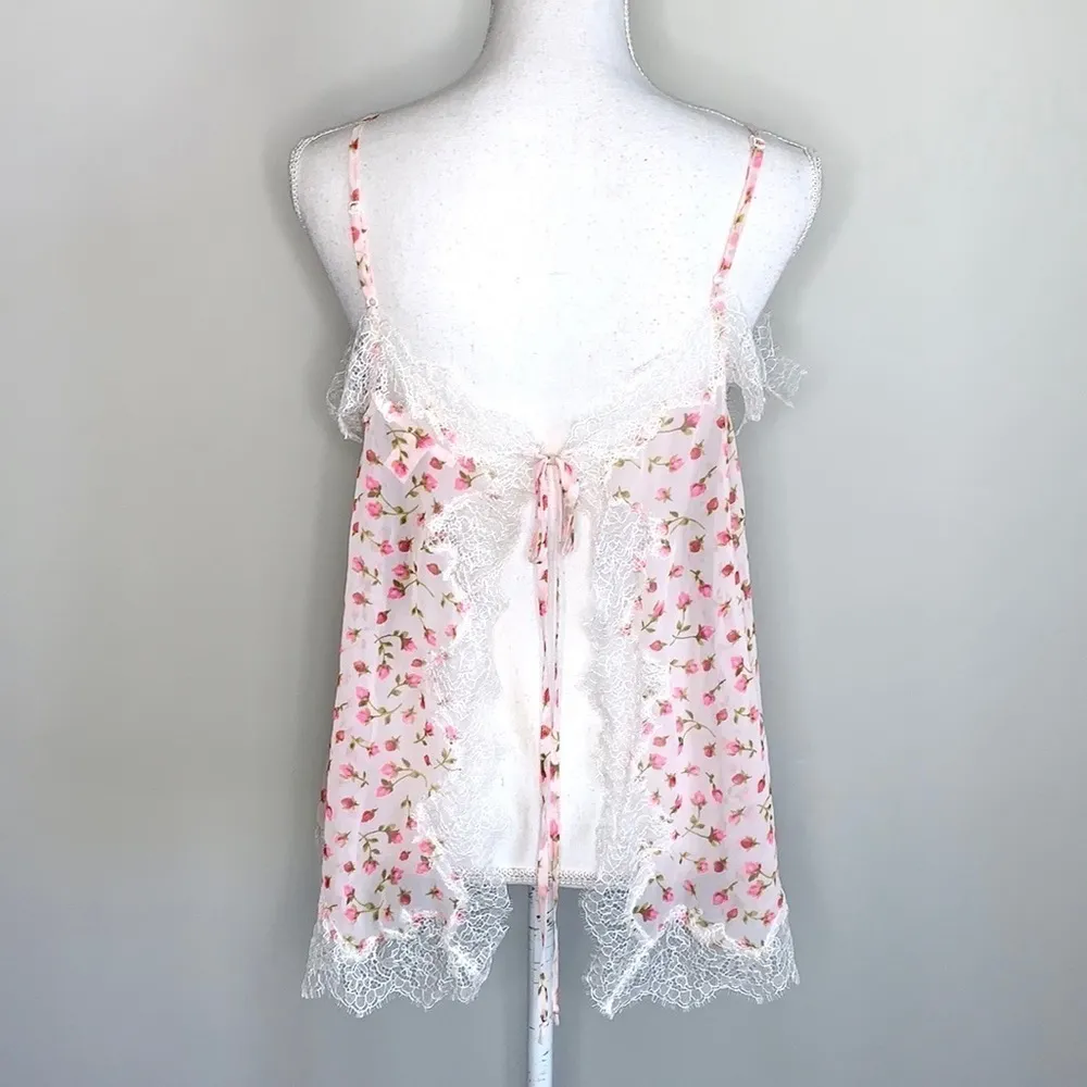 Rare Victoria’s Secret Chiffon Rosebud Slip - Image 6