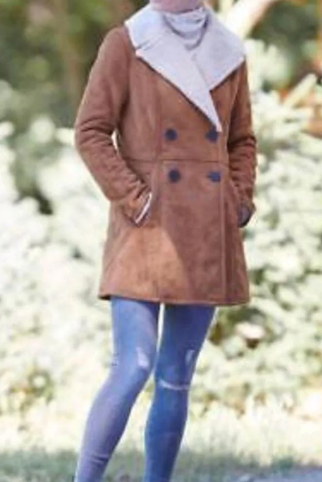 NWT Marc New York by  Jacket Faux Fur Brown Shearling sz XXL - Image 5