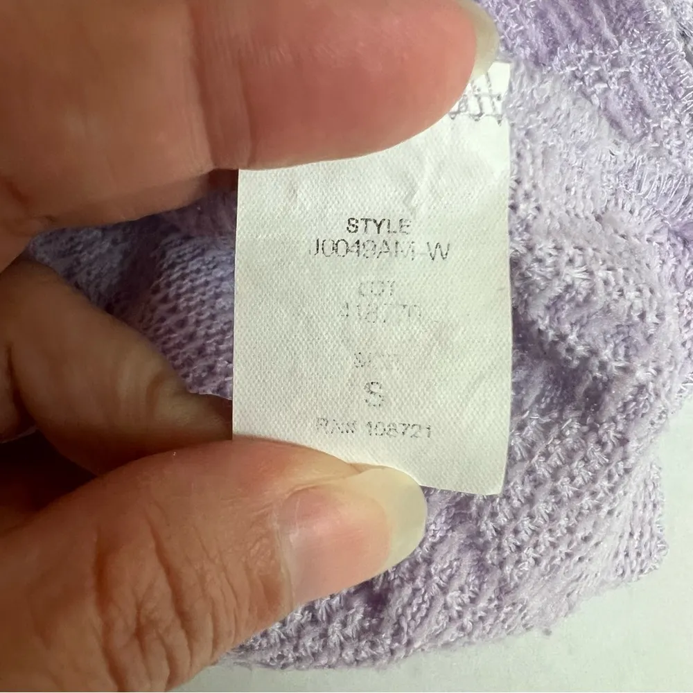 Antistar Crop knit sweater lavender size small - Image 6