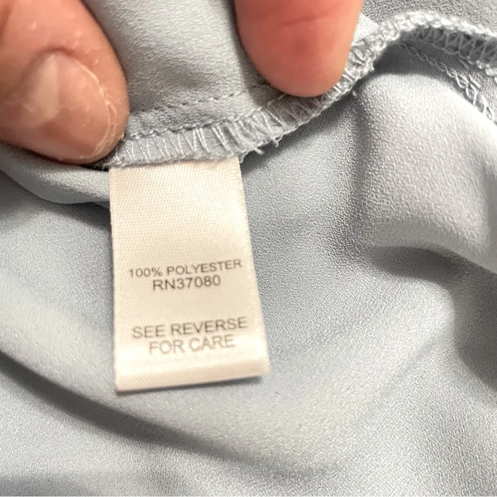 Cato Est. 1946 blue grey long sleeves blouse. office, school teacher, career XL Gray - Image 7