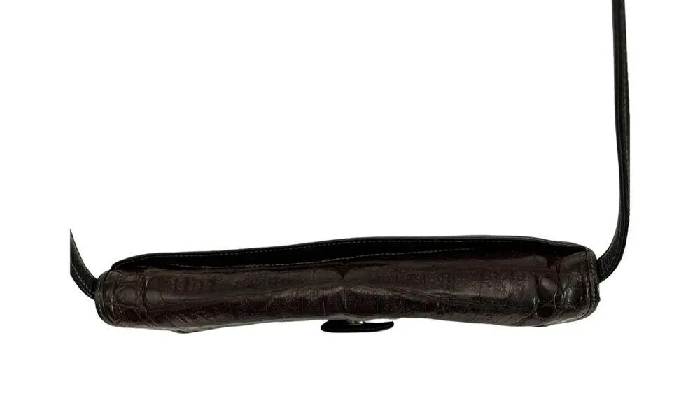 Vintage Neiman Marcus Italian Leather Crossbody Clutch Made In Italy - Image 5