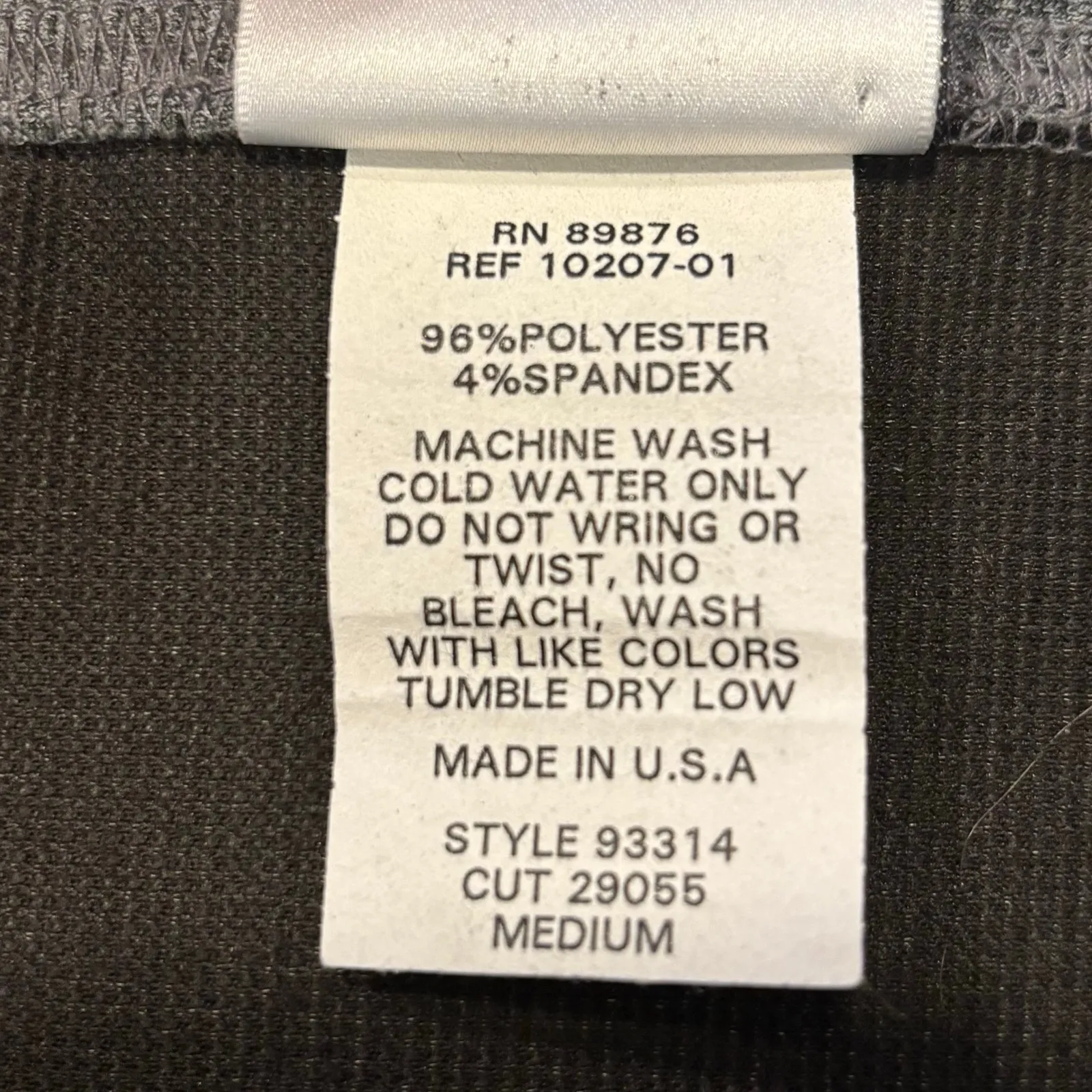 VTG Y2K Academia Gray A-Line Knit Mini Skirt Front Slit Minimalist 90s preppy, M - Image 3