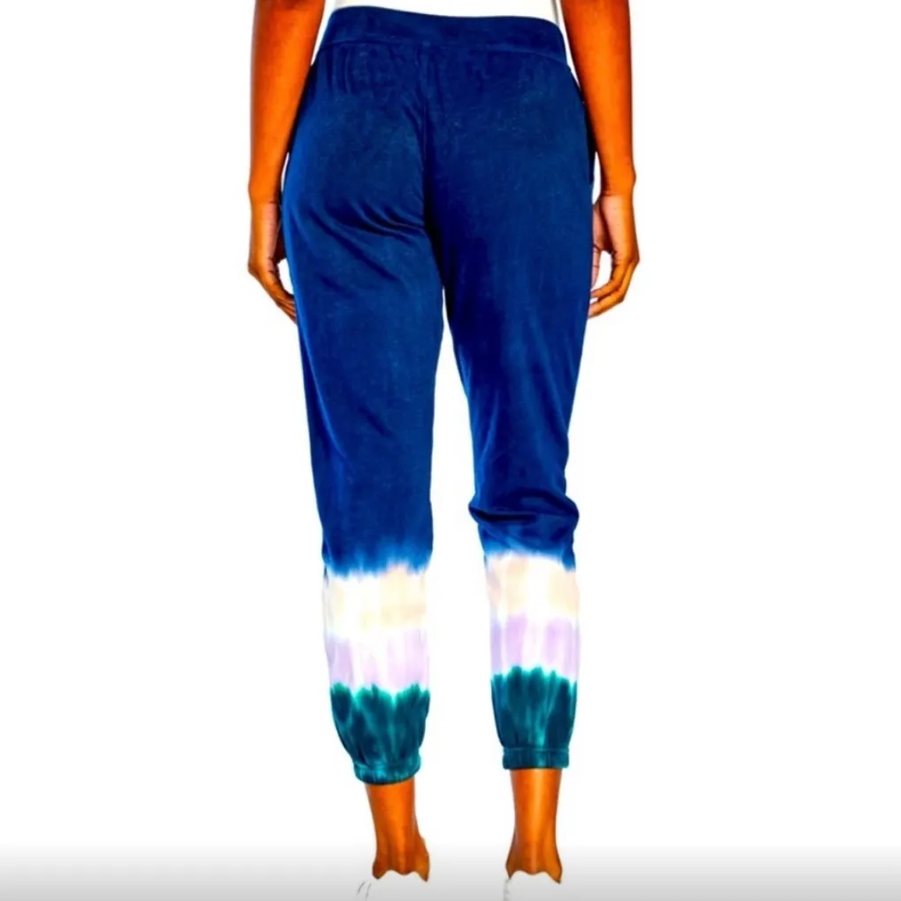 Wildfox French Terrycloth Navy Tie-Dye Hoodie & Jogger Set - Image 6