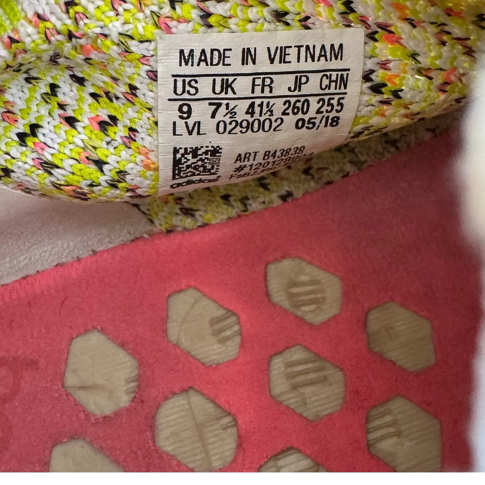 Adidas NMD R1 PK Womens Size 9 Multi Color Knit Boost Sneakers - Image 3