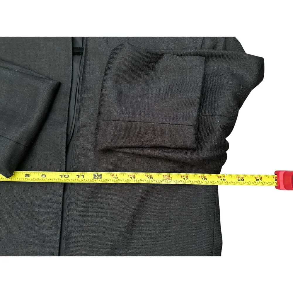 Lauren by Ralph Lauren Long Blazer Sz 8P Minimalist Color Black Jacket 100%linen - Image 7