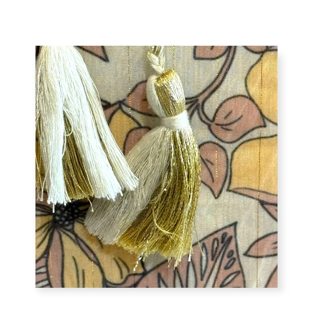 The Jetset Diaries TJD ⚘ Frangipani Maxi Dress ⚘ Gold Print ⚘ Large ⚘ Thigh Slit - Image 10