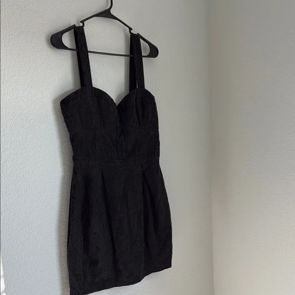 Bardot Black Sweetheart Sheath Mini Dress - Image 2