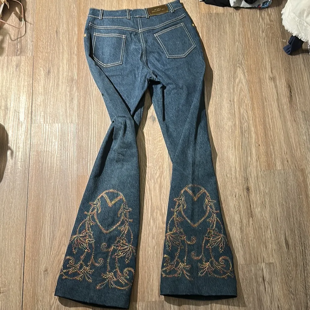 Vintage St. John High Rise Flare Jeans size 2 - Image 5