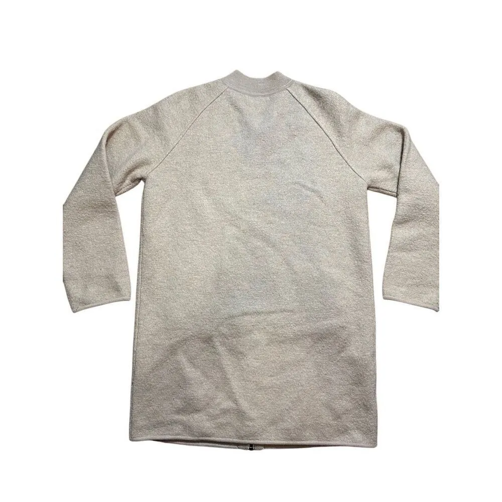 Madewell Bomber Sweater-Jacket in Bright Apricot Sz XXS - Image 4