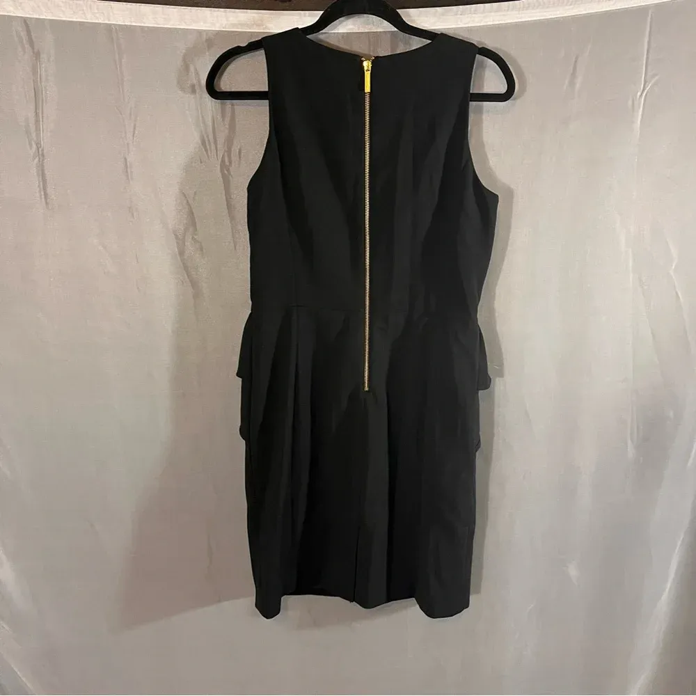 Michael Kors Black Peplum Dress Size 6‎ - Image 2