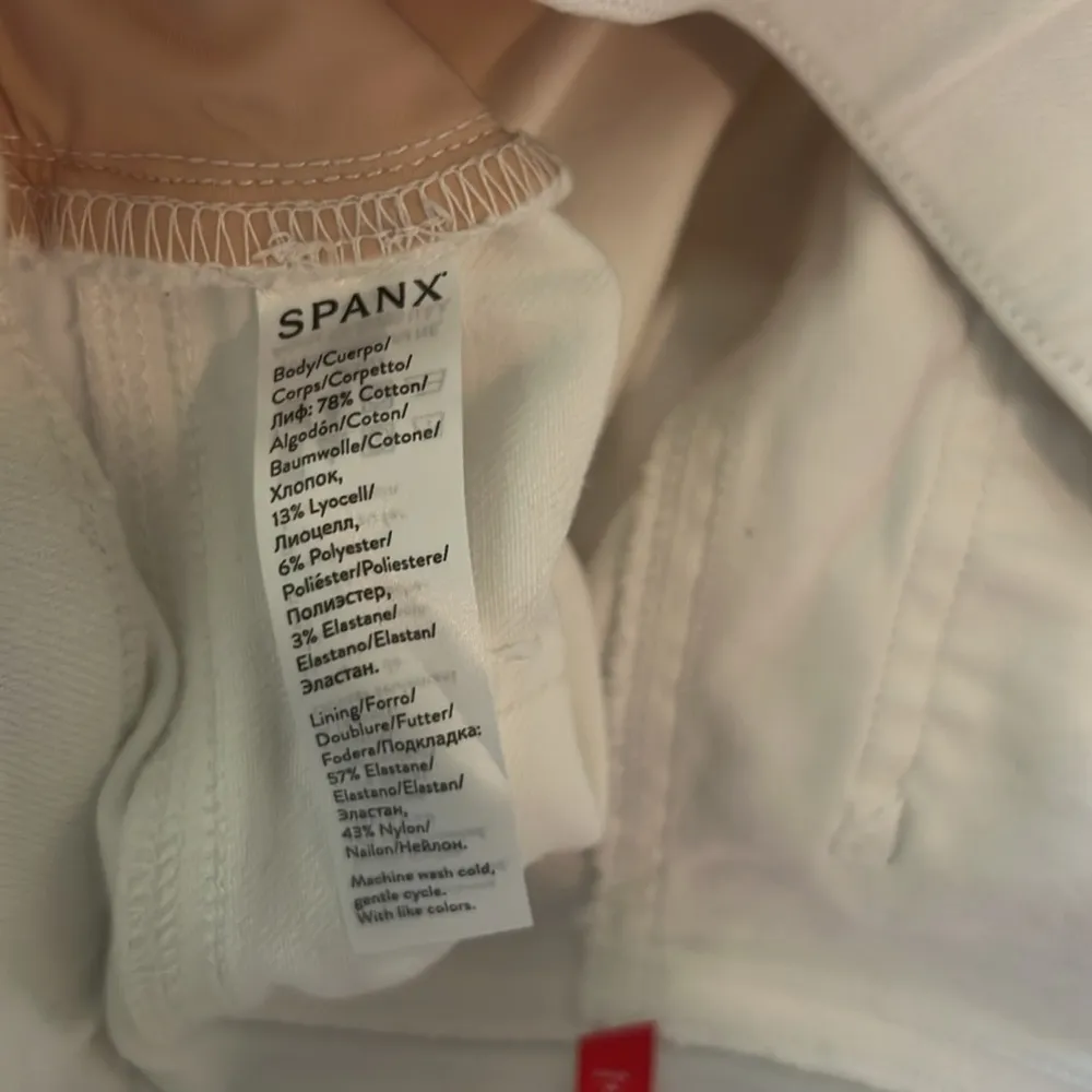 Spanx White Denim Skinny Jeans XS EUC - Image 6