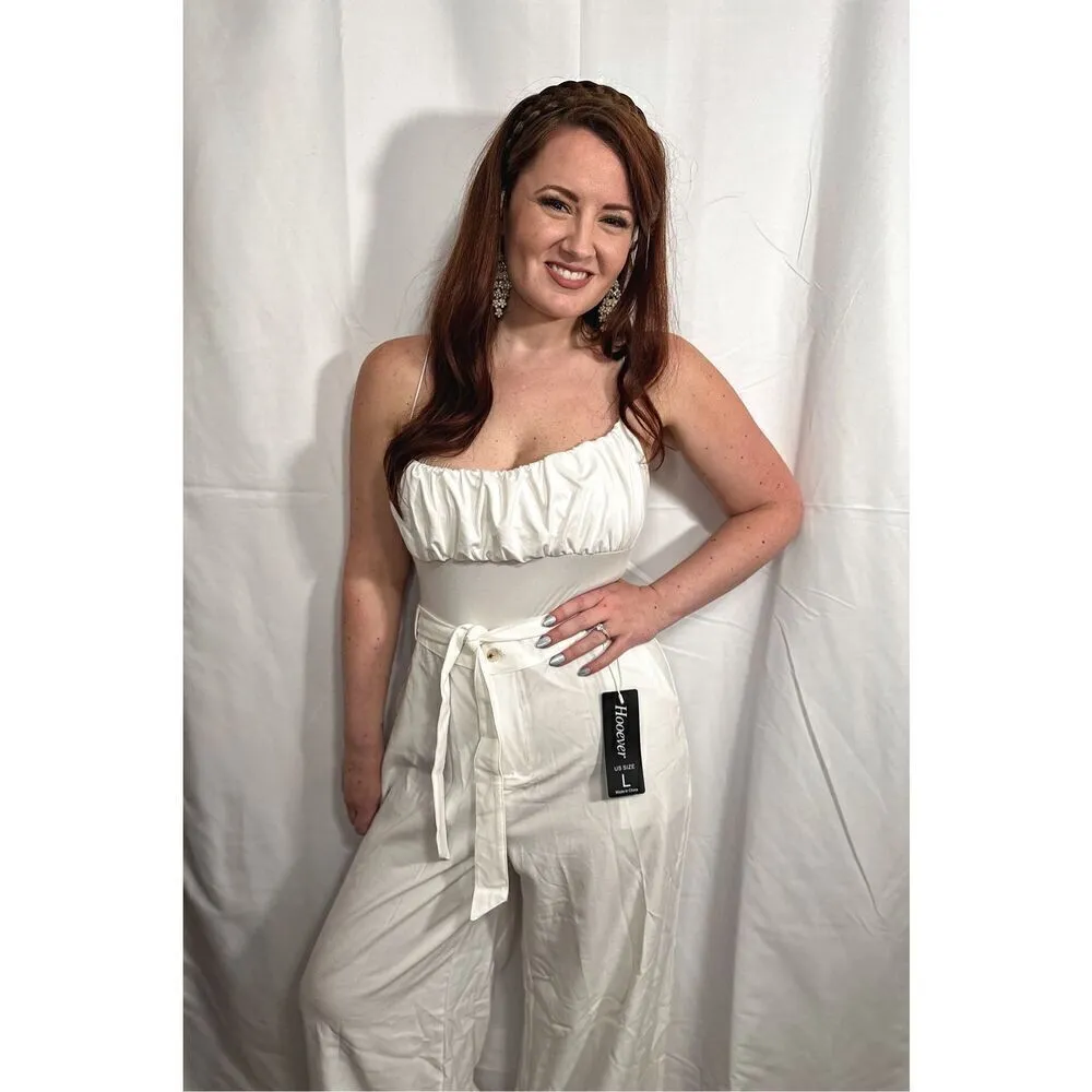 Hoover NWT white wide leg pants Size L - Image 7