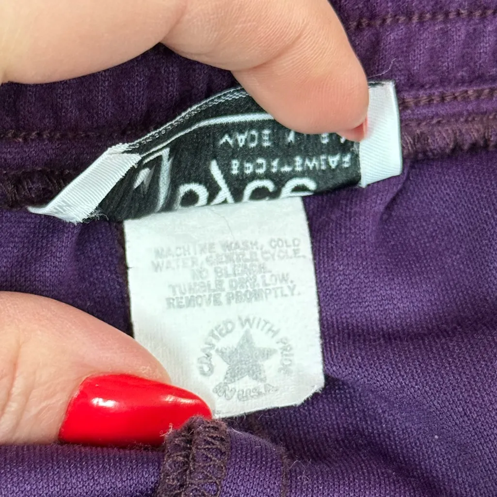 Vintage Joyce Sportswear Purple Knit Lounge Set Cardigan & Pants L - Image 10