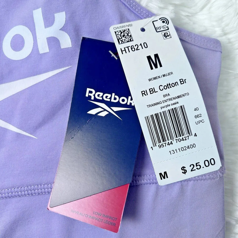 Reebok Women's Identity Sports Bra Lavender Purple Women's M - Image 5