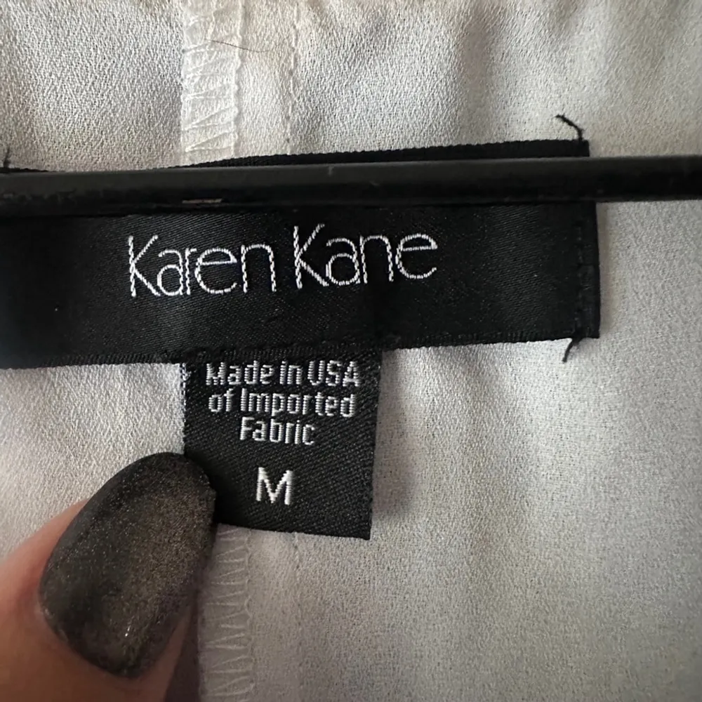 Karen Kane Blue Print Layered Hem Sleeveless Tank Top Women’s M - Image 5