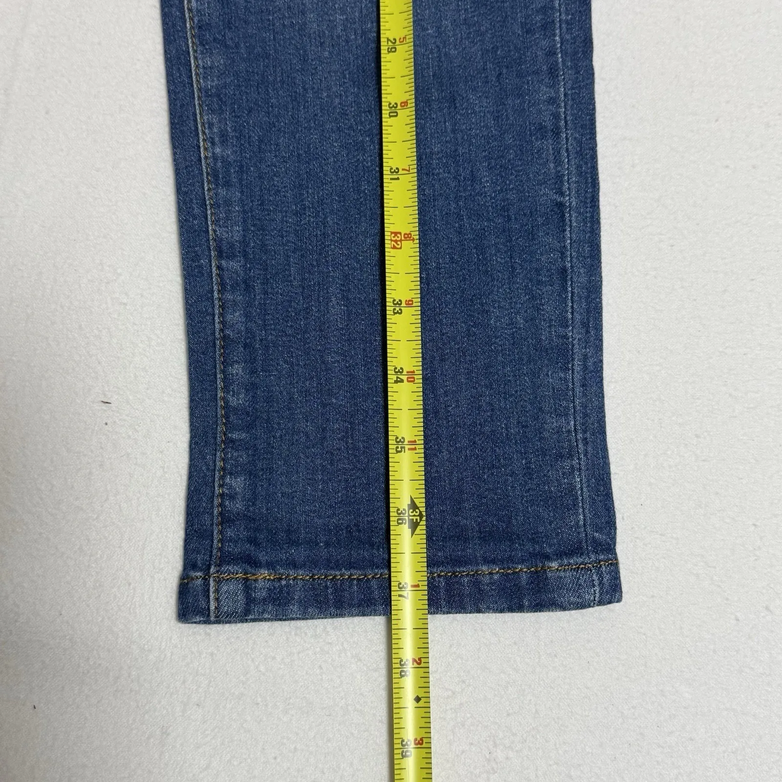 NWT Aphrodite Gold Skinny Jeans Ripped Distressed Medium Wash  Y2K Size 13 - Image 6