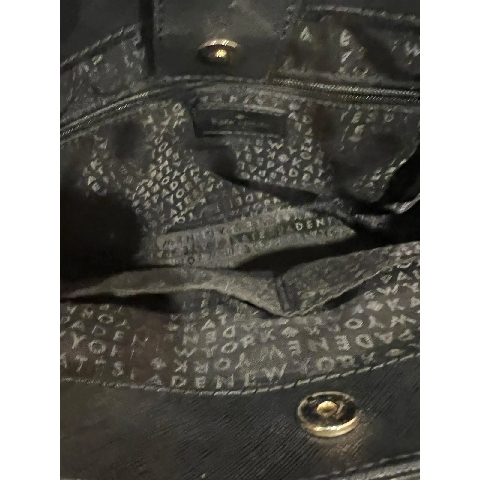 KATE SPADE SMALL MERIWETHER ELSIE STREET FABRIC BLACK/NATDOT POLKA DOT PURSE BAG - Image 5