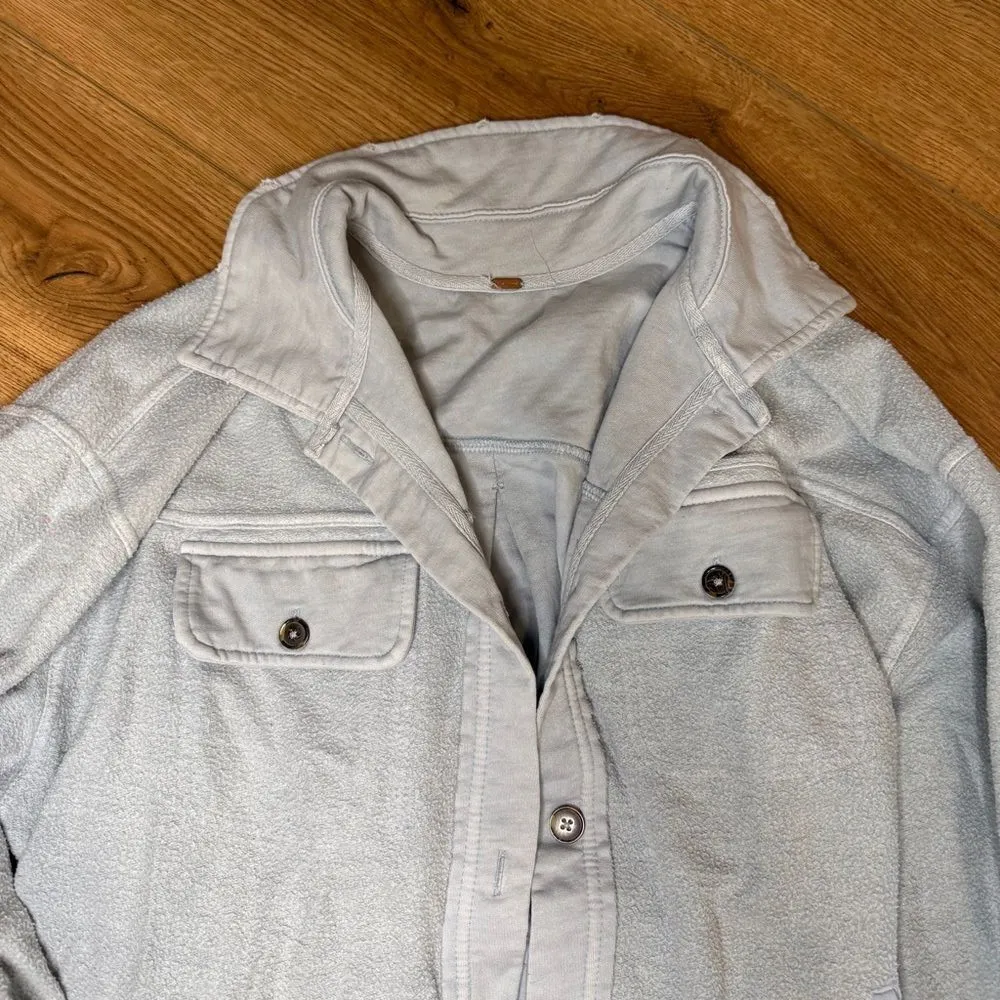 Free People  light blue Ruby Jacket - Image 3