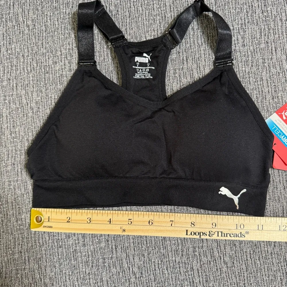 Puma Women’s Black Sports Bra - Image 10