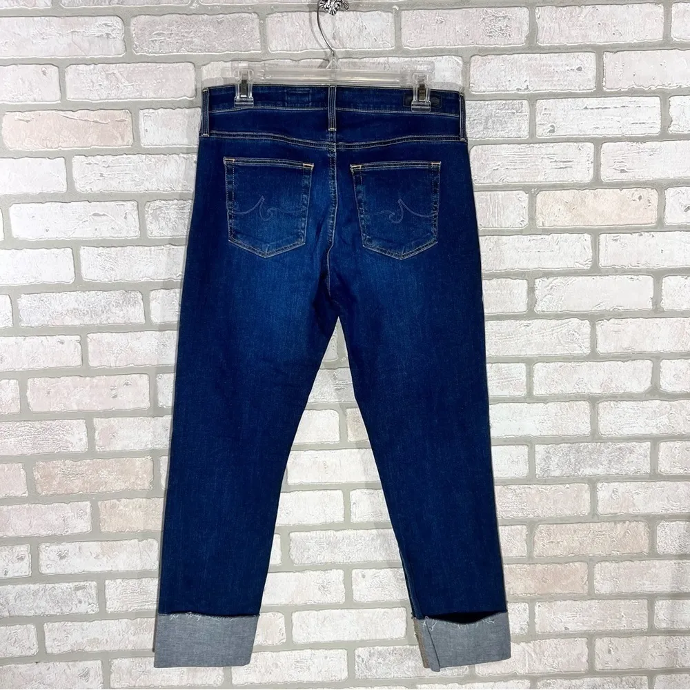 Ag The High Rise Stevie Cuff Slim Straight Jeans Size 31 - Image 8