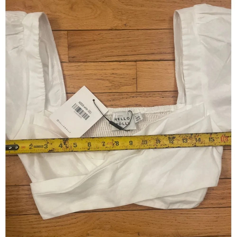 NWT Hello Molly Lady of Mine Crop White large - Image 5