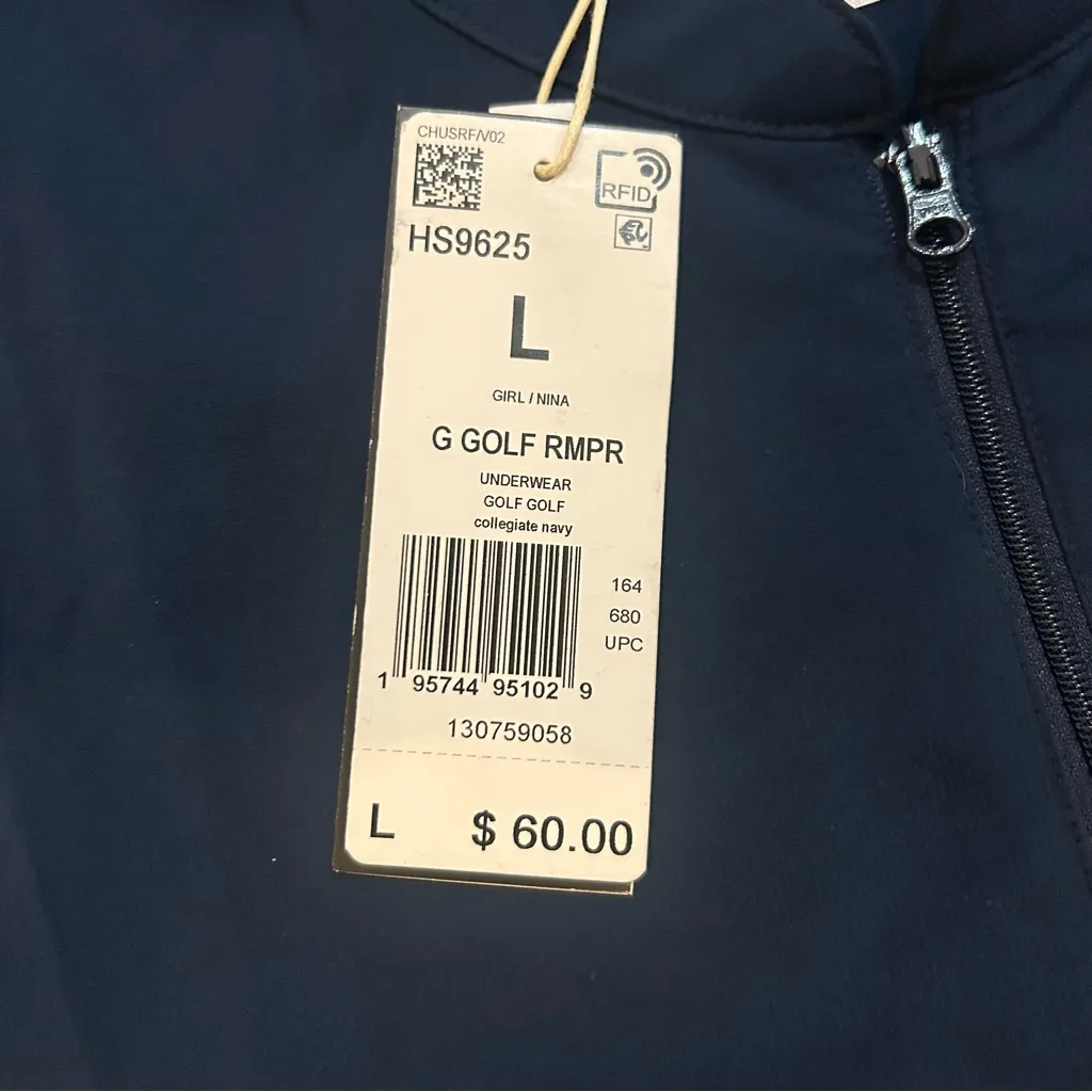 NWT Adidas Golf Ladies Sleeveless Romper in Collegiate Navy - Image 5