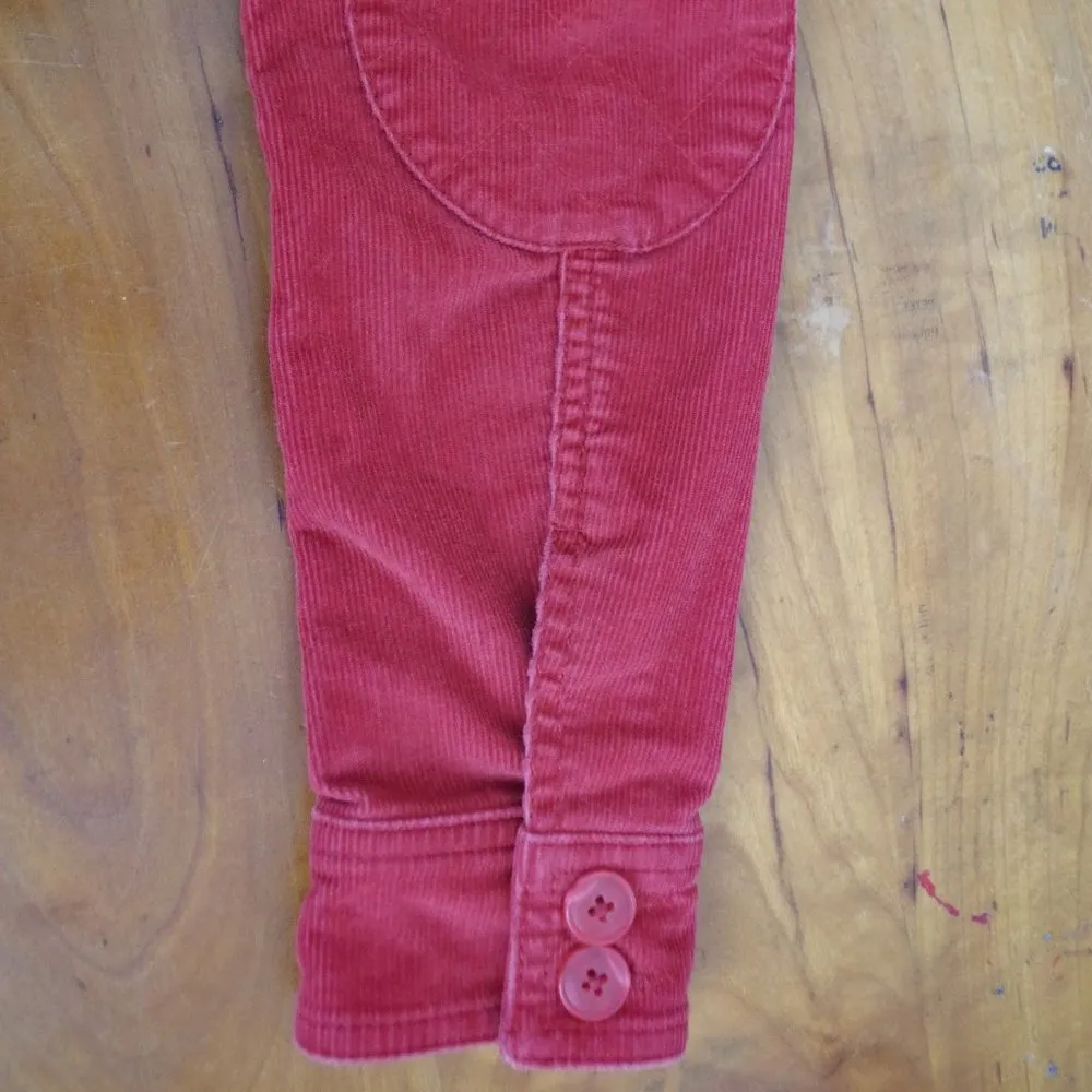 LL Bean Shooting Styled Red Corduroy Jacket XS - Image 4