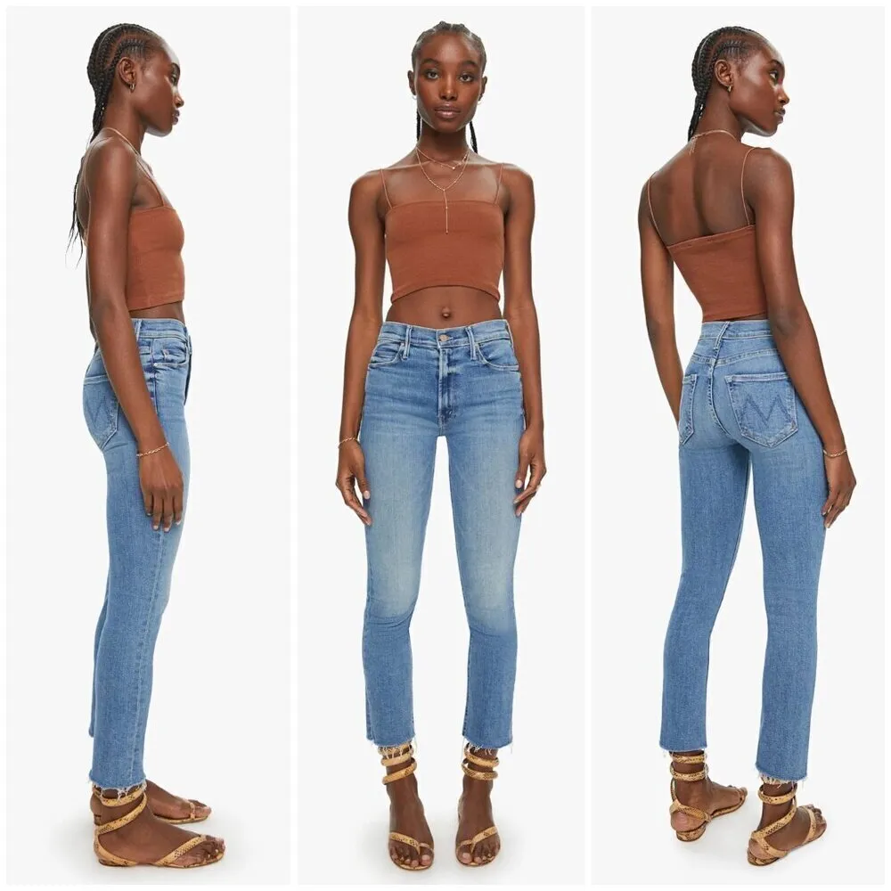 💕MOTHER💕 Mid Rise Dazzler Ankle Fray Jeans - Image 5