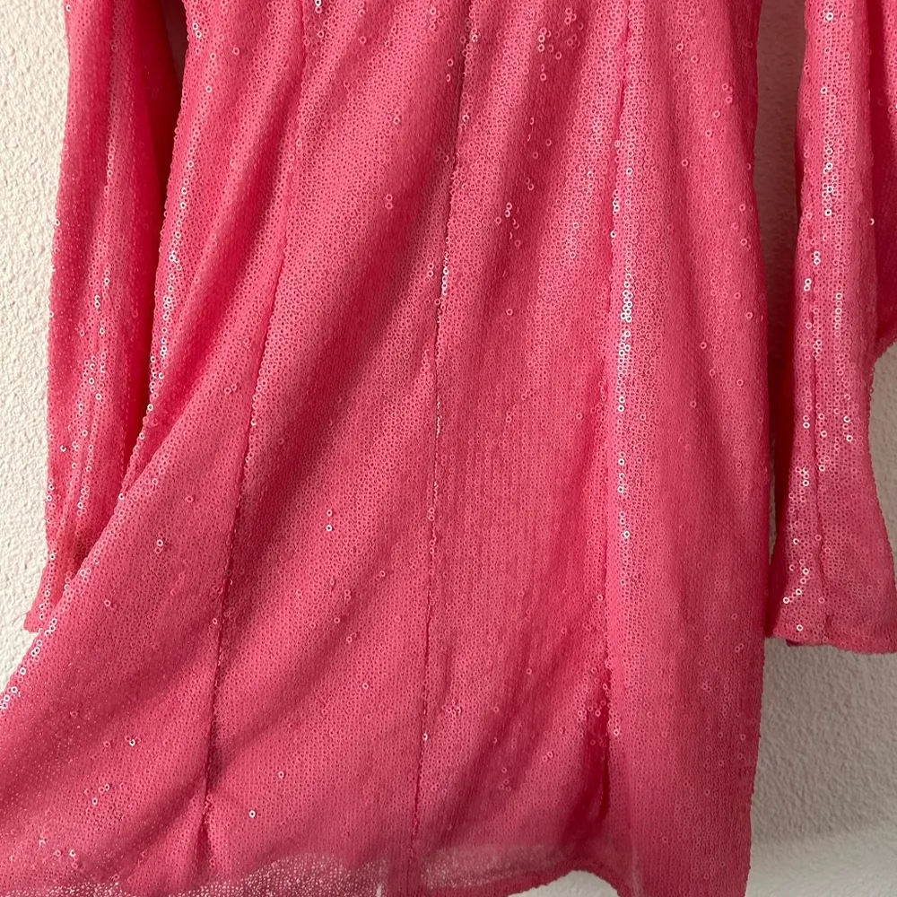 As It Goes Long Sleeve Dress sequins Sz large - Image 16