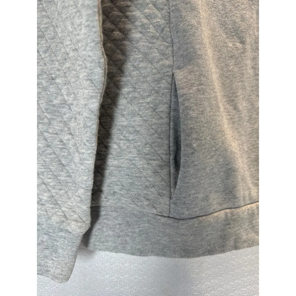 FSU NOLES Sweatshirt Quilted Front Pockets Embroidered Women Small Gray - Image 2