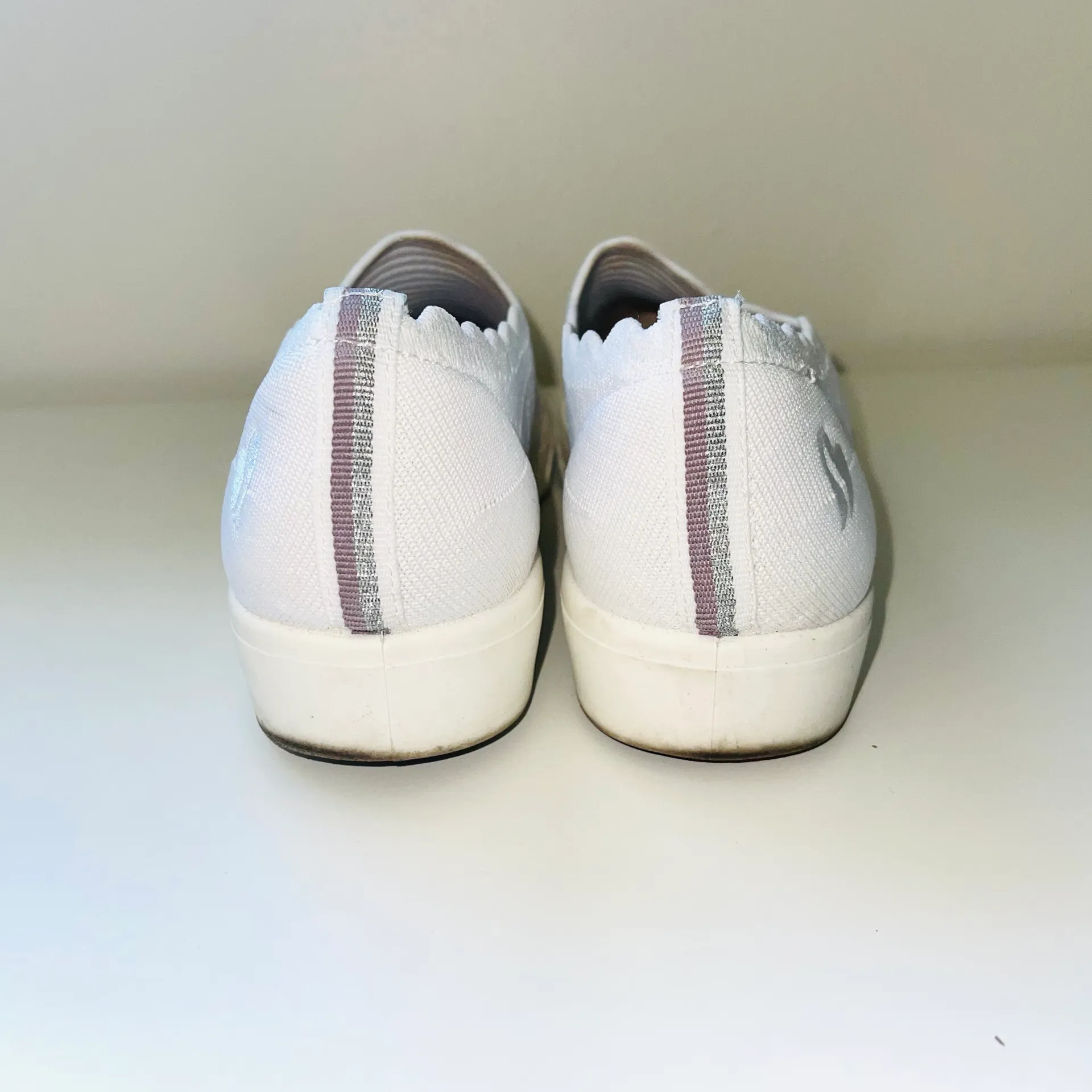 Poppy Breezy Street White Mesh Slip On Sneakers - Image 6