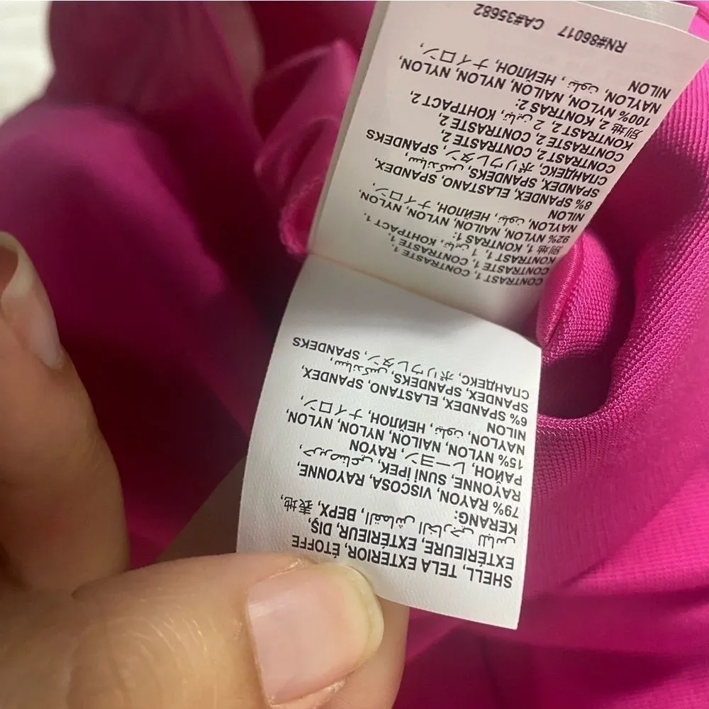 New Bebe Pink Bodycon Sleeveless Mini Dress Size M - Image 6