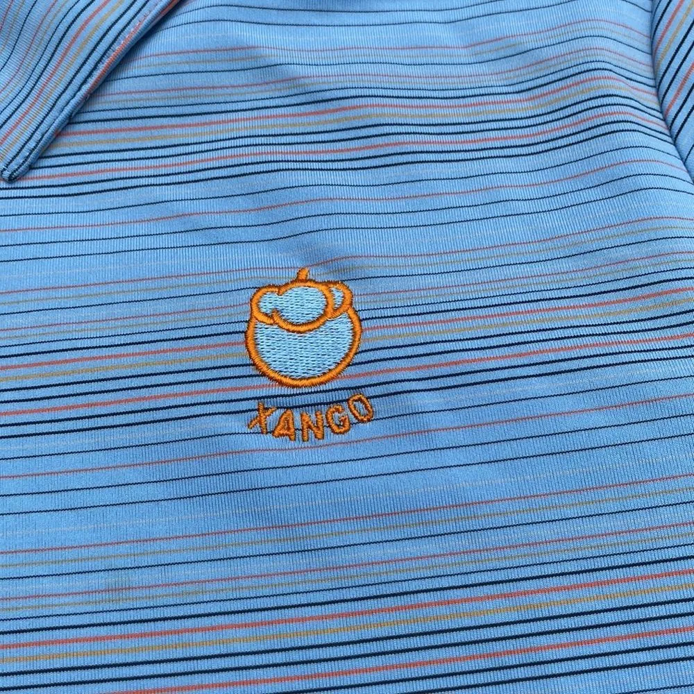 Nike Golf XANGO Striped Zipper Polo SIZE L - Image 9