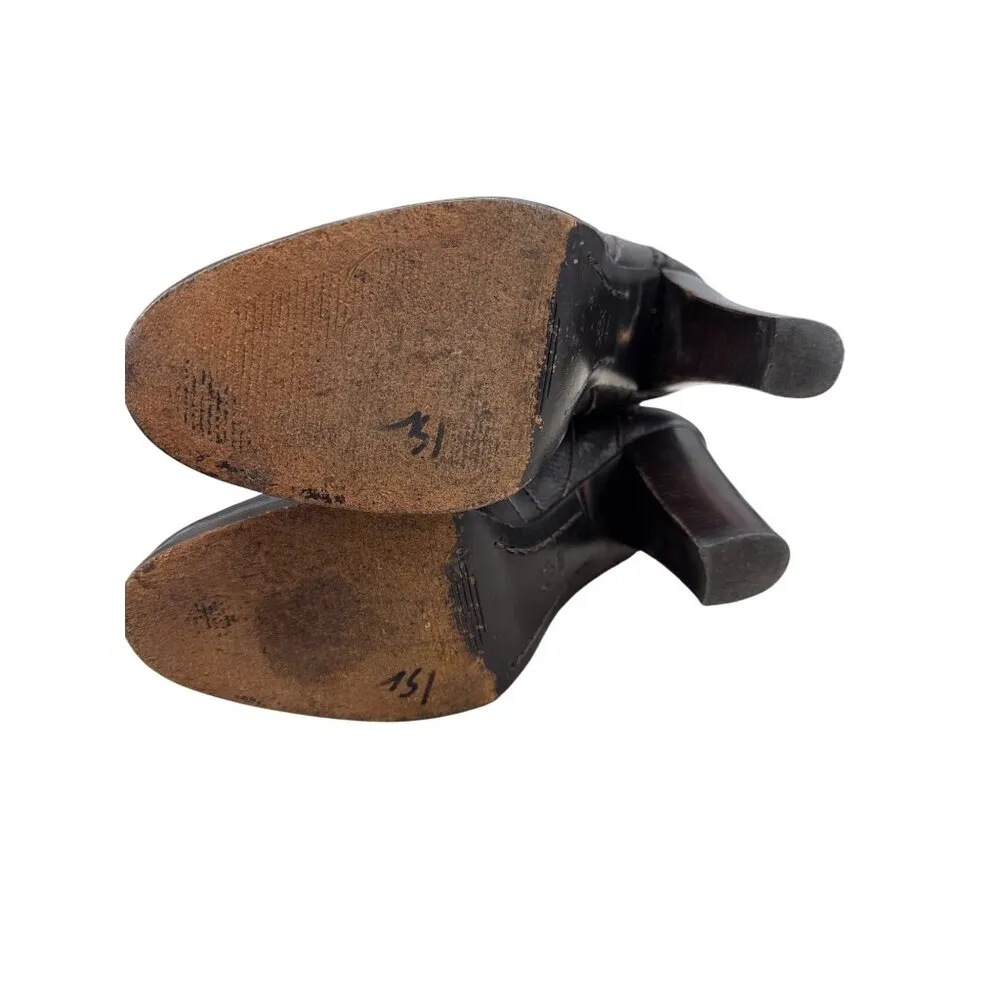 Michael Kors Womens Brown Knee High Leather Riding Boots 10M SKU 7079 - Image 9