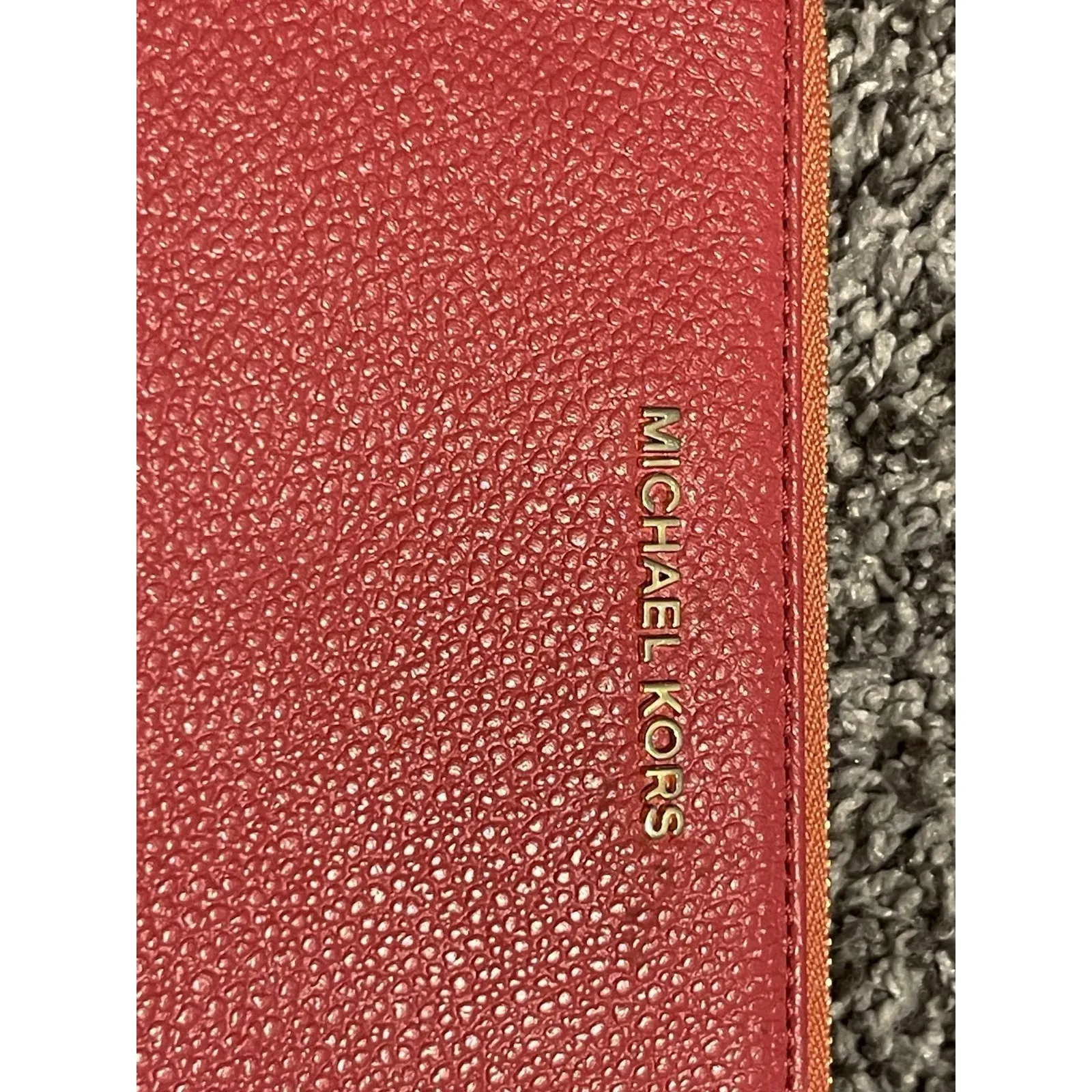 Michael Kors Pebble Leather Jet Set Wristlet Pink - Image 2