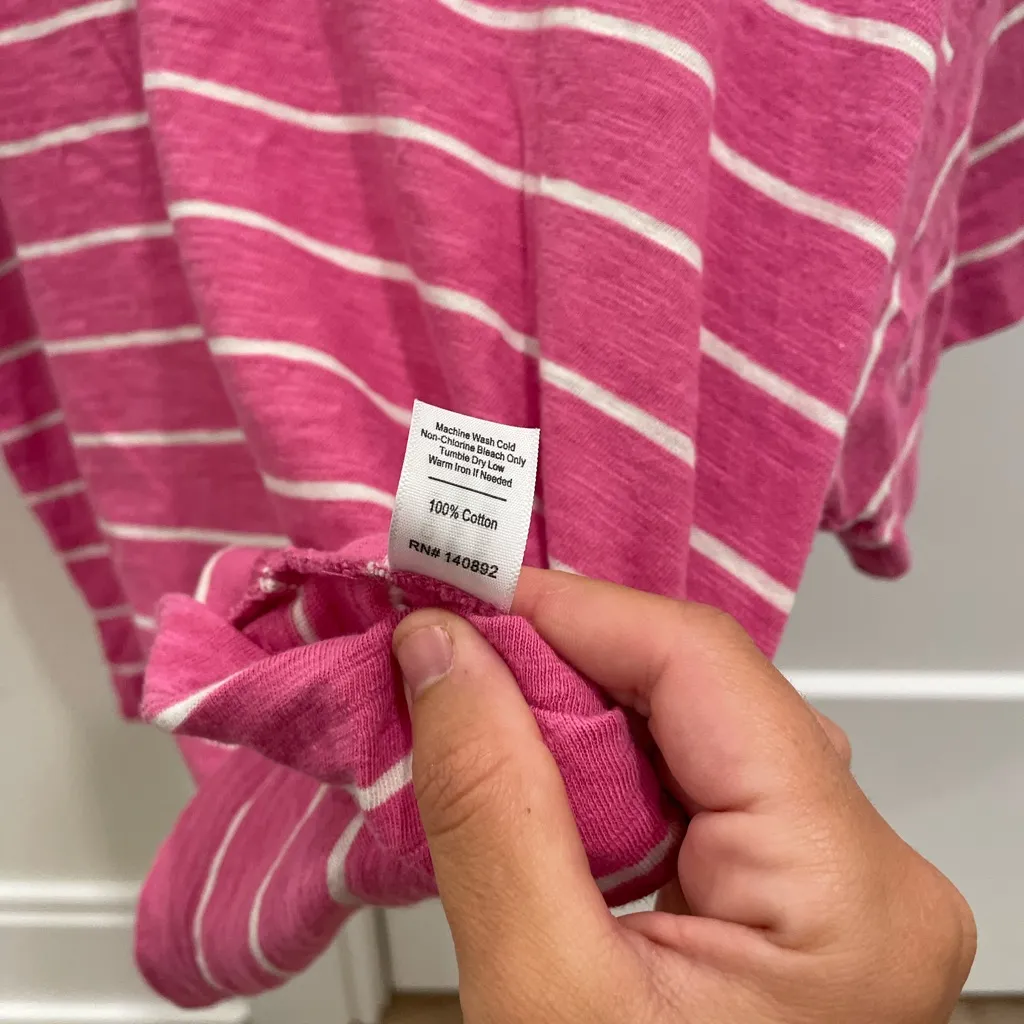 Marine Layer Sadie Stripe Boxy Crop Slub Tshirt - Image 3