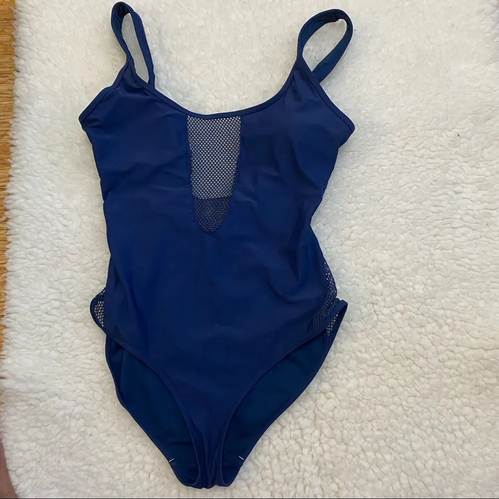 Blue Ingear Mesh one piece swimsuit Navy Blue XL - Image 2