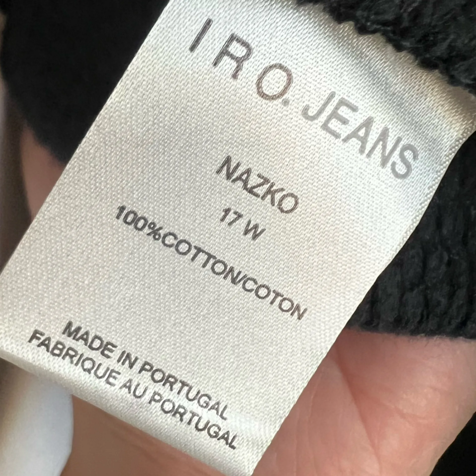 IRO 100% COTTON Black oversized Hoodie Jacket - Image 8