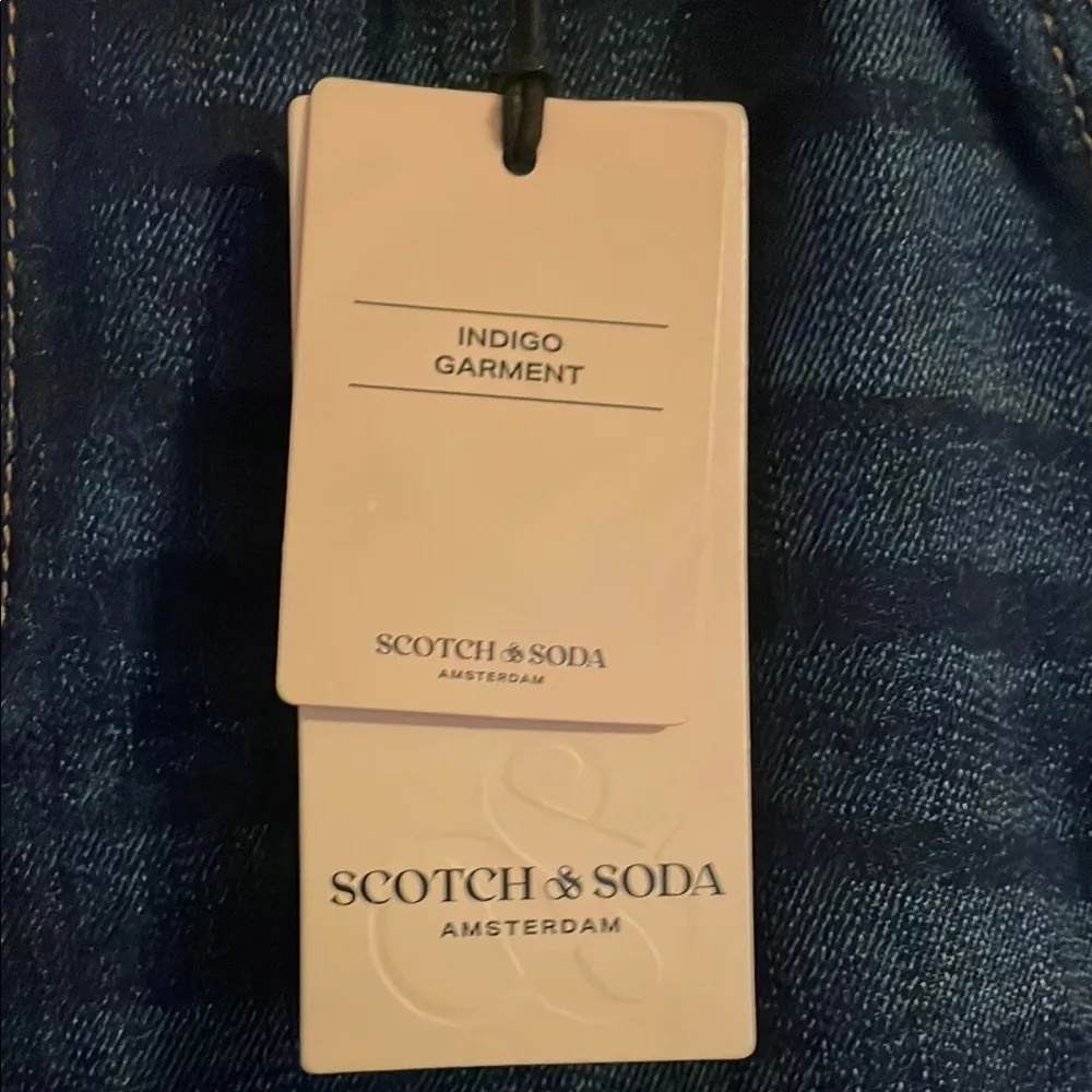 Scotch & Soda The Charm Highest Rise Blue Flare Wide Leg Jeans 4 27 Western Boho - Image 3