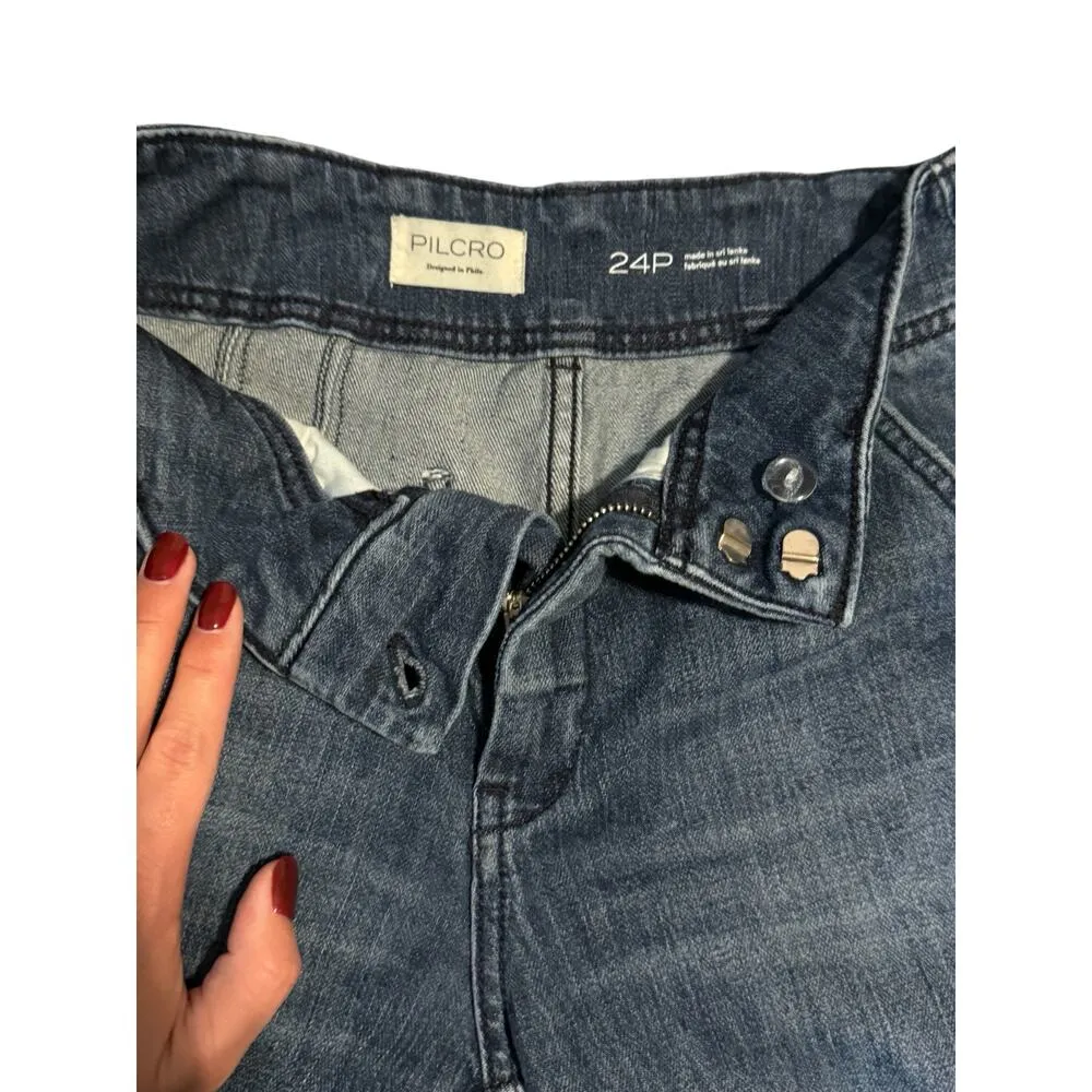 Pilcro Anthropologie Jeans 24 Petite Women’s Flare Wide Legged Jean - Image 6