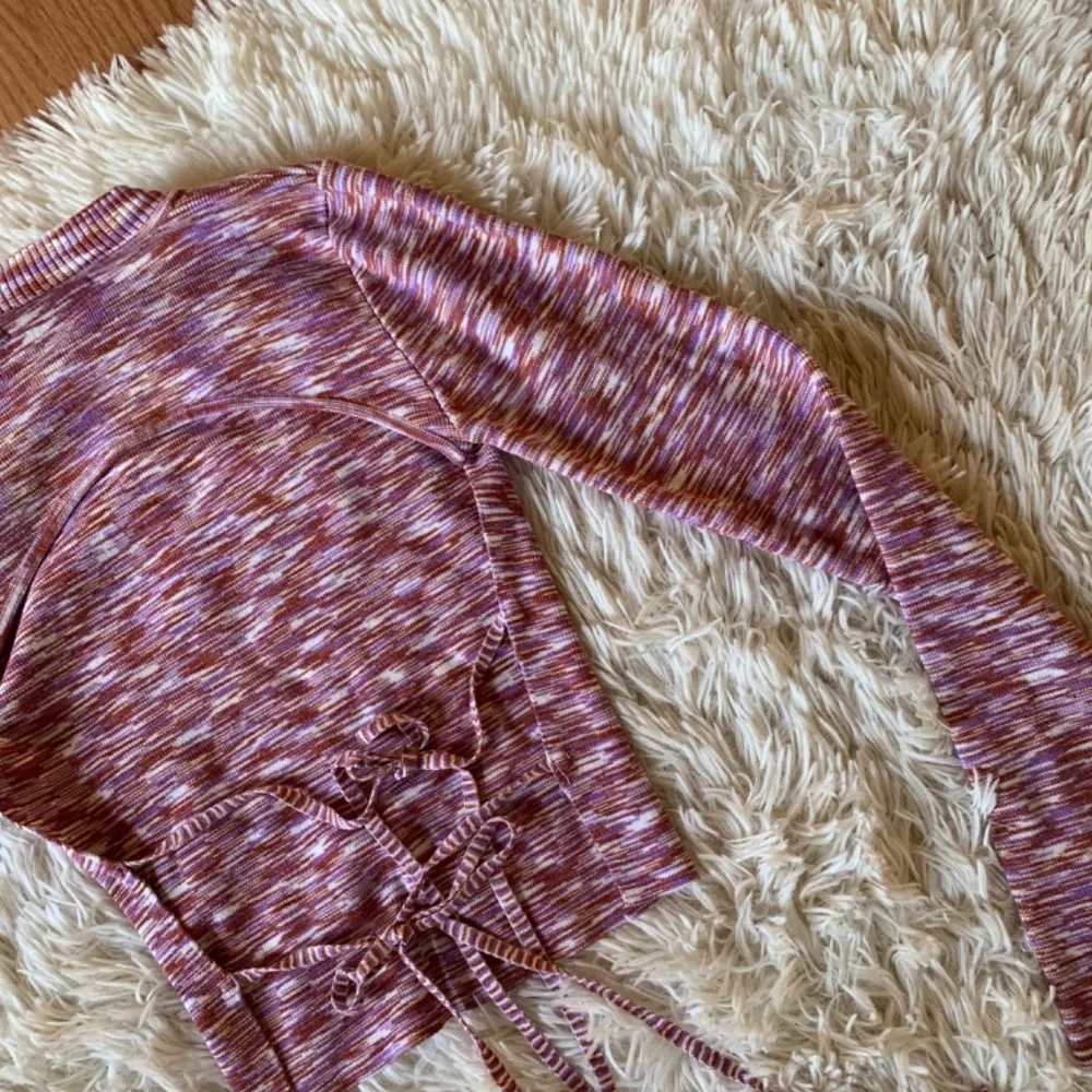 Lulu’s Tie It Together Purple Multi Tie-Back Sweater Top - Image 9