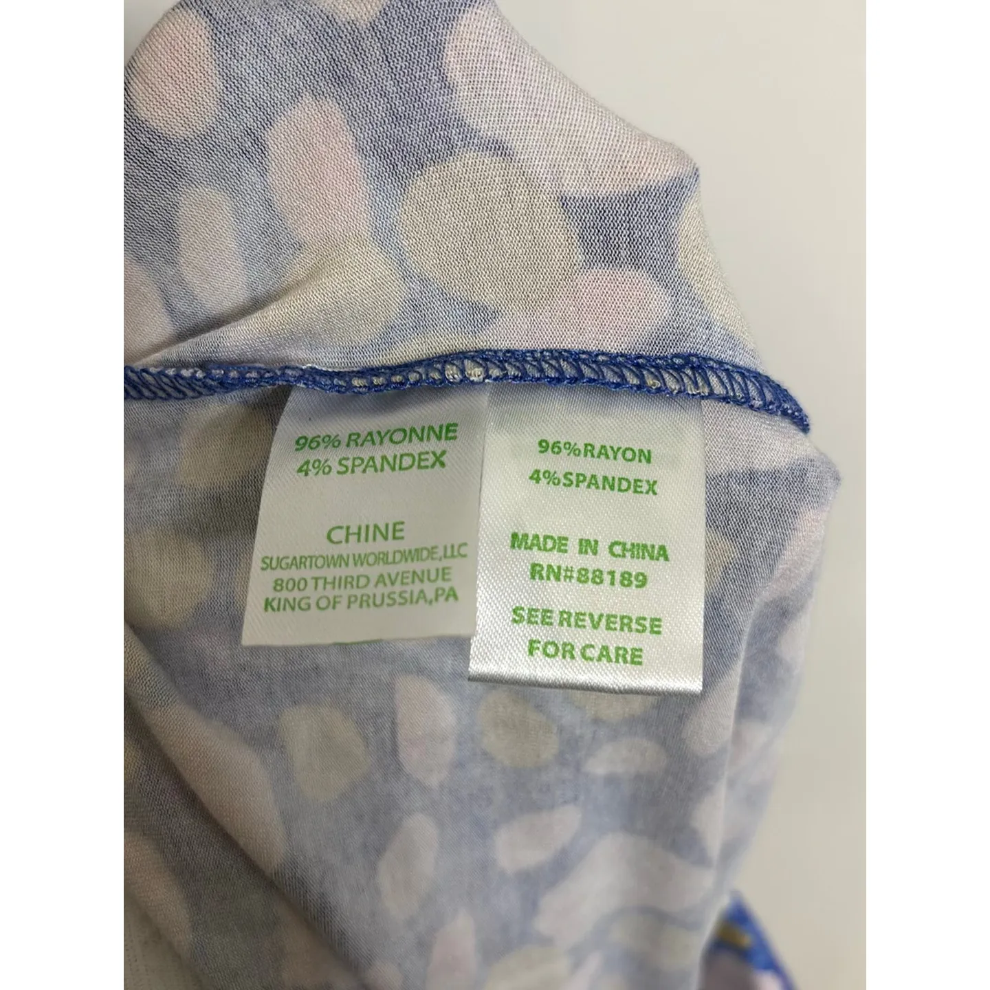 Lilly Pulitzer Pants Womens Large Blue Pink Gold Georgia May Palazzo Wide Leg - Image 4