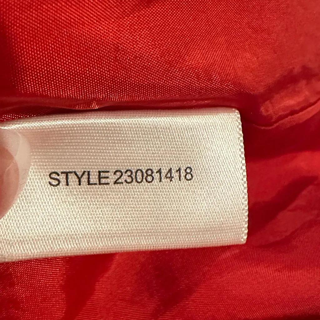 Tory Burch Red-Orange Short Sleeve Wide Crew Neck Careerwear Sheath Dress 4 - Image 6