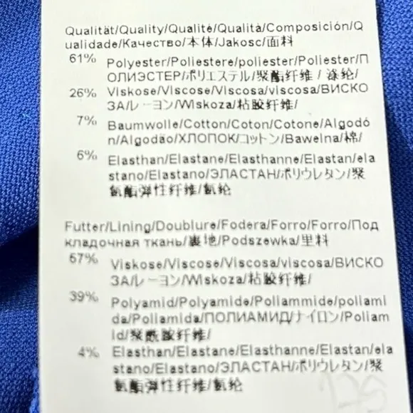 BOSS Dantia Blue sleeveles layered sheath dress US 4 S - Image 7