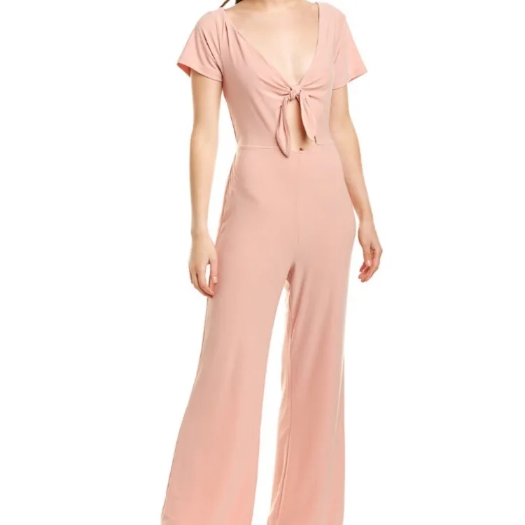 Revolve Tularosa Mabella Blush Tie Jumpsuit New With Tags Medium - Image 2