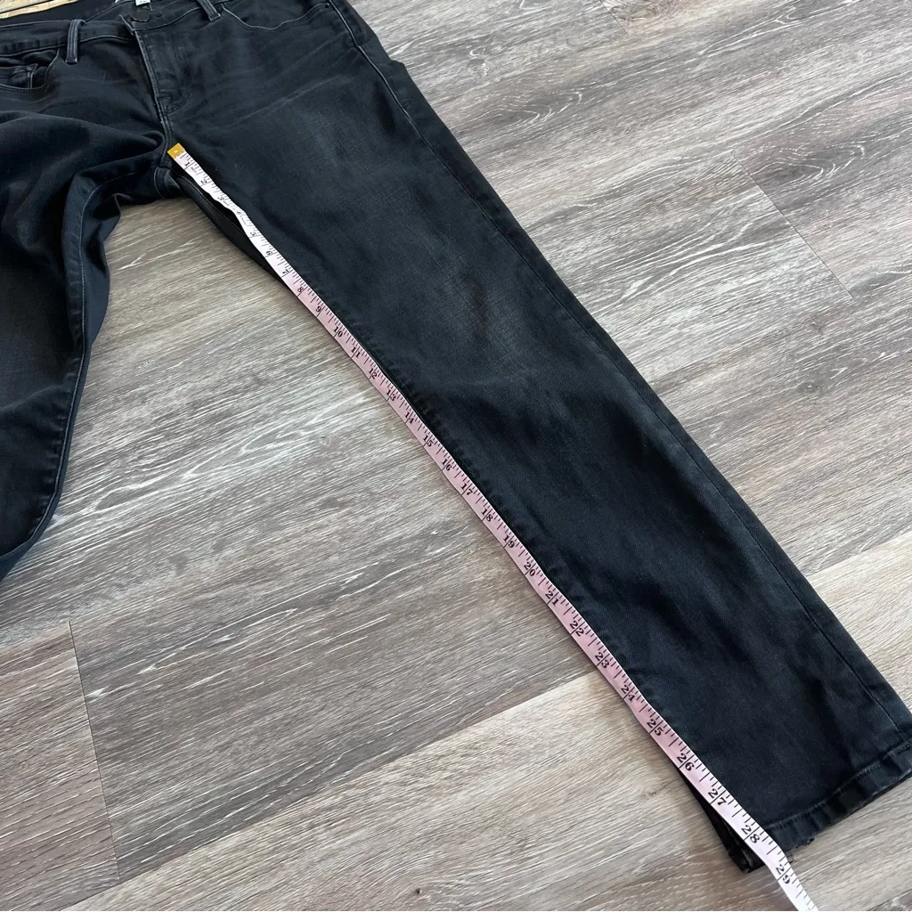 FRAME denim ale Garçon mid‎ rise skinny jeans in elm street black wash - Image 4